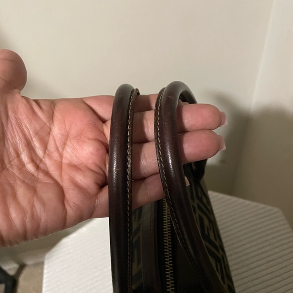 Vintage Fendi zucca canvas satchel with coa - Picture 7 of 16